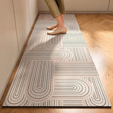 Geometric Maze Non-Slip Kitchen Mat