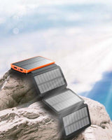 25000mAh Solar Power Bank With 4 Panels 10W Fast Charging Portable Charger - Image 8