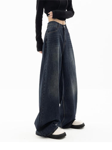 90s Vintage Washed Effect Baggy Boyfriend Jeans 3