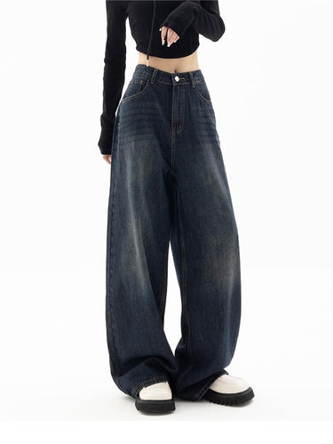 90s Vintage Washed Effect Baggy Boyfriend Jeans 4