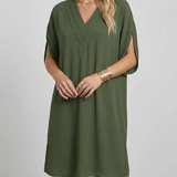 Amalfi Summer Dress – Elegant V-Neck Multi-Layered Casual Outfit 3