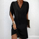Amalfi Summer Dress – Elegant V-Neck Multi-Layered Casual Outfit 5