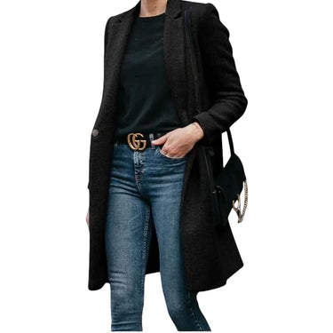 Autumn Trench Coat Women – Cozy Wool Blend for Stylish Layering 4