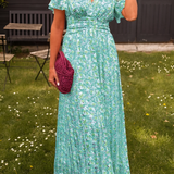 Ava™ | Elegant maxi dress with V-neck and feminine fit 5