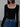Sliver Lining Contrast Neckline Long Sleeve Top 1