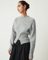 Half Zip Fuzzy Sweater 1