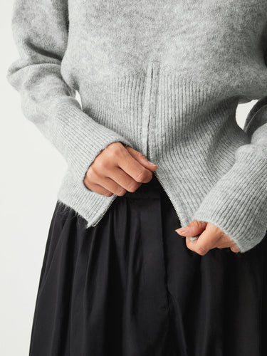 Half Zip Fuzzy Sweater 3
