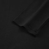 Sliver Lining Contrast Neckline Long Sleeve Top 5