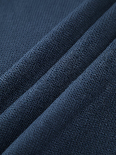 Solid High Neck Knit Sweater 5