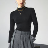 Long Sleeve Contrast Cuff Knit Top 5