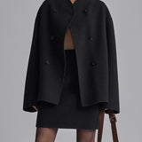 Variant image for Women's Oversized Jacket Black Size M Cotton Blend-11