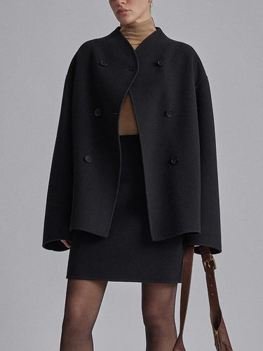 Variant image for Women's Oversized Jacket Black Size M Cotton Blend-11