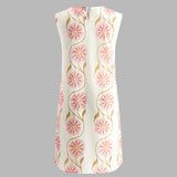 Romantic Print Sleeveless Short Dress-6