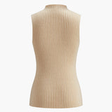 Minimalist Mock Neck Rib Tank Top 6