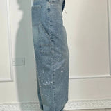 Balloon carpenter shiny denim jeans 7
