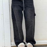 Balloon carpenter shiny denim jeans 8