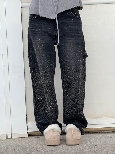 Balloon carpenter shiny denim jeans 8