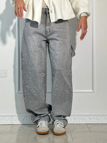 Balloon carpenter shiny denim jeans 9