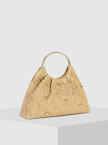 Beaded Crochet Hobo Bag 1