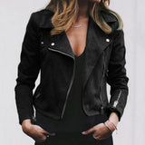Biker Jacket | Zip Up | Slim Fit | Suede jacket | Women's jacket 0