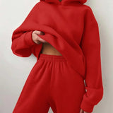 Casual Two-Piece Cap Suit with Thickened Long-Sleeved Sweater and Pants – 2024 Trend 4