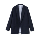 Charmchant Oversized Linen Blazer – Effortless Casual Office Style 10