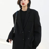 Chic Ven Blazer – Elegant Solid Long Sleeve Office Coat 2