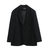 Chic Ven Blazer – Elegant Solid Long Sleeve Office Coat 4