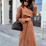 Chic Wool Coat – Belted Wrap Design for Effortless Winter Style 3