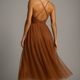 Corset Chiffon Midi Gown 1