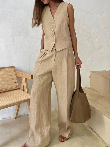 Cotton Linen Two-Piece Set 4