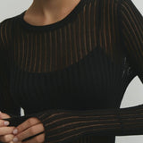 Erika | Women’s Sheer Wool Top | Lightweight 1