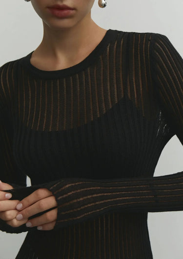 Erika | Women’s Sheer Wool Top | Lightweight 1