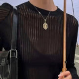 Erika | Women’s Sheer Wool Top | Lightweight 5