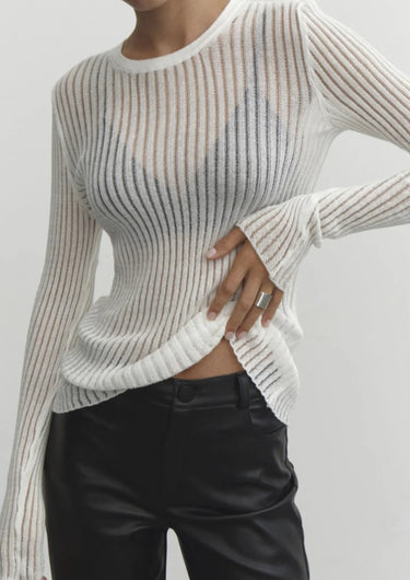 Erika | Women’s Sheer Wool Top | Lightweight 6