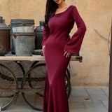 Elegant Long Sleeve Maxi Dress for Women – Flattering Fit and Comfortable Flowing Skirt, Perfect for All Occasions 10