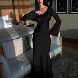 Elegant Long Sleeve Maxi Dress for Women – Flattering Fit and Comfortable Flowing Skirt, Perfect for All Occasions 5