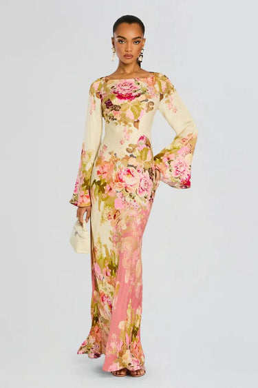 Elegant Maxi Dress for Women - Vibrant Summer Wedding Guest Dress in Lightweight 100% Viscose 0