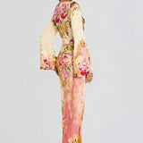 Elegant Maxi Dress for Women - Vibrant Summer Wedding Guest Dress in Lightweight 100% Viscose 1