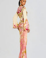 Elegant Maxi Dress for Women - Vibrant Summer Wedding Guest Dress in Lightweight 100% Viscose 1