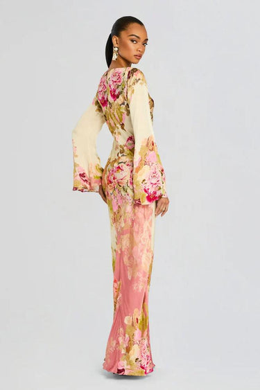 Elegant Maxi Dress for Women - Vibrant Summer Wedding Guest Dress in Lightweight 100% Viscose 1