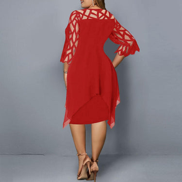 Elegant Plus Size Midi Dress 5