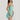 Elegant Turquoise Satin Strapless Mini Dress for Women - Pleated Sheath Silhouette, Slim Fit Ladies Dress 2