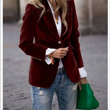 Elegant Velvet Blazer for Women – Stylish & Comfortable 10