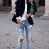 Elegant Velvet Blazer for Women – Stylish & Comfortable 3