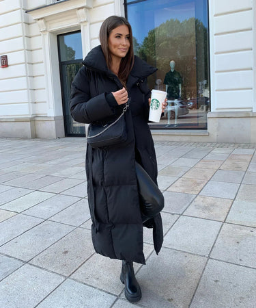 Elegant long winter jacket for women 0