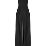 Elegant strapless jumpsuit for women – loose fit for summer 5