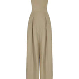 Elegant strapless jumpsuit for women – loose fit for summer 7