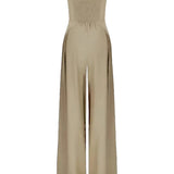 Elegant strapless jumpsuit for women – loose fit for summer 8