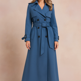 Emilia Long Trench Coat – Stylish Belted Design for Transitional Seasons 1